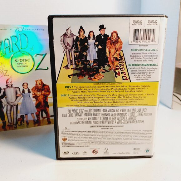 The Wizard of Oz 70th Anniversary (DVD 2009 Two-Disc Special Edition) - Picture 4 of 4